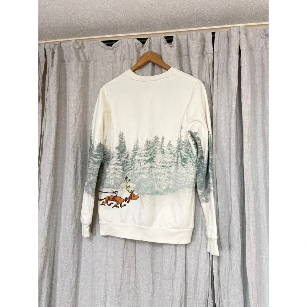 The Grinch Dr Seuss Christmas Sweatshirt Womens Medium Holiday Fleece